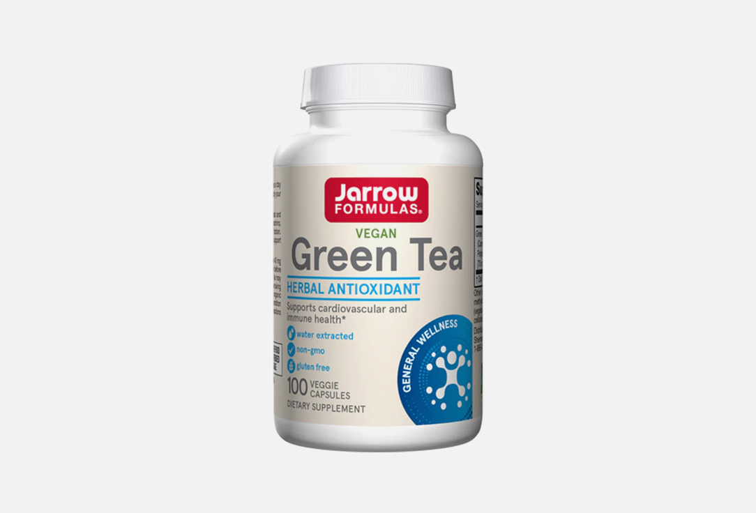 БАД для детокса JARROW FORMULAS Экстракт листьев зеленого чая 500 мг в капсулах 100 шт