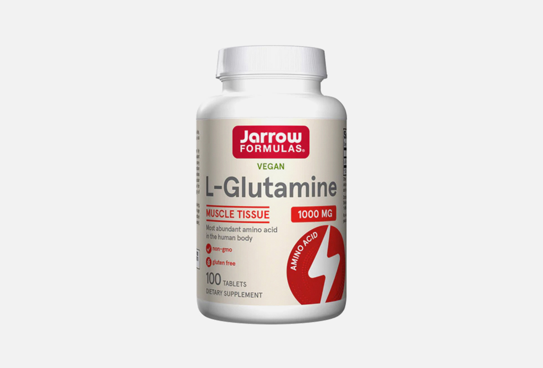 БАД для детокса Jarrow Formulas L-глютамин 750 мг в таблетках 