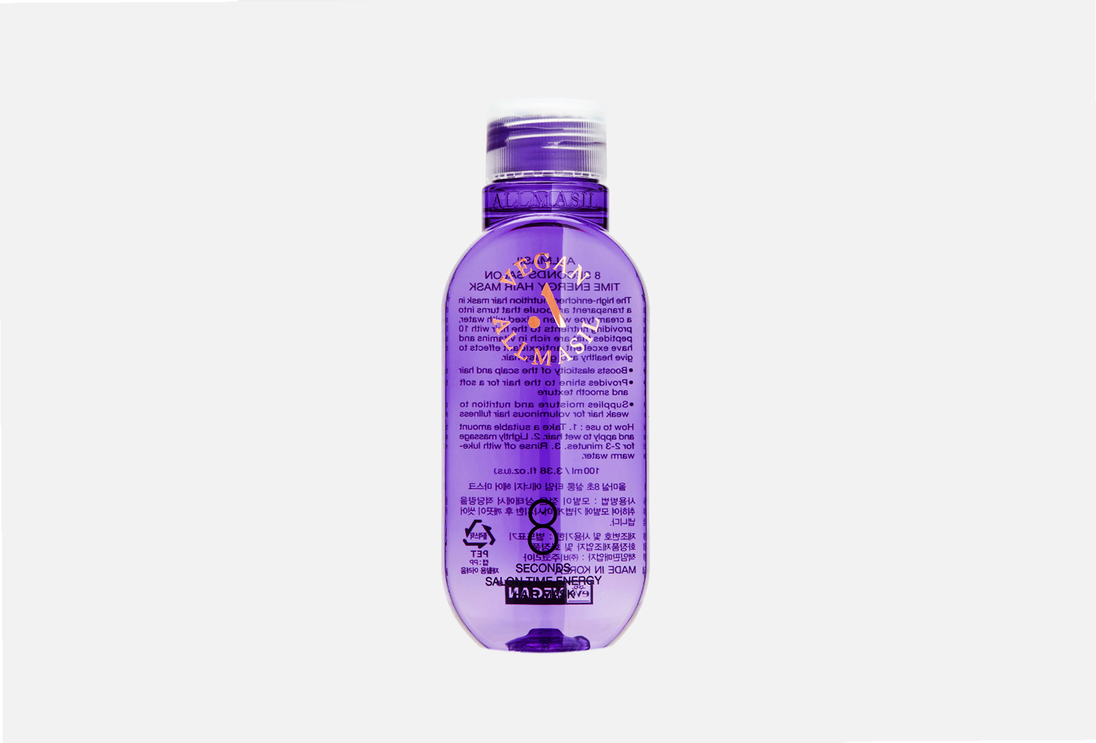 ALLMASIL Маска для сияния волос 8 seconds salon time energy hair mask ...