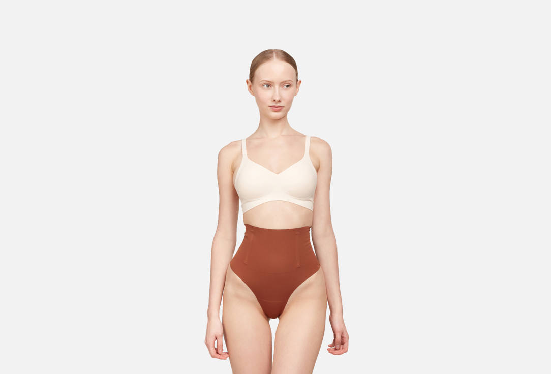 Стринги утягивающие BODYLAB Коричневые L мл