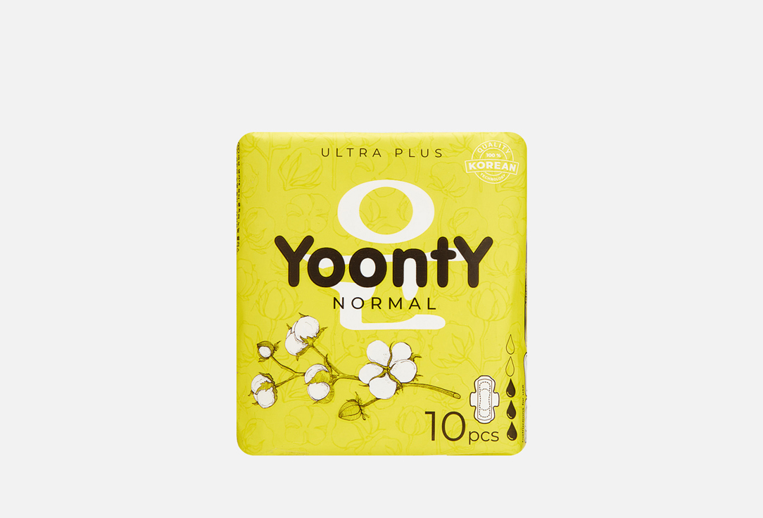 

гигиенические прокладки YOONTY, УЛЬТРА НОРМАЛ ПЛЮС 10 шт