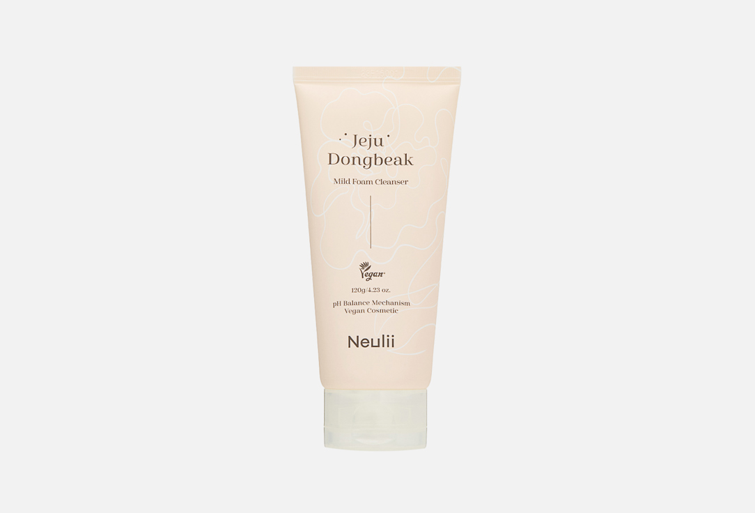 Изображение товара Мягкая пенка для умывания Neulii Jeju Dongbeak Mild Foam Cleanser