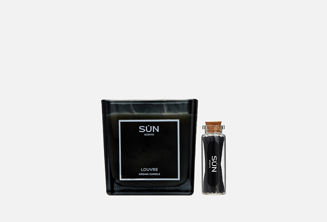 

АРОМАТИЧЕСКАЯ СВЕЧА SUN SCENTS, Белый, LOUVRE 250 мл