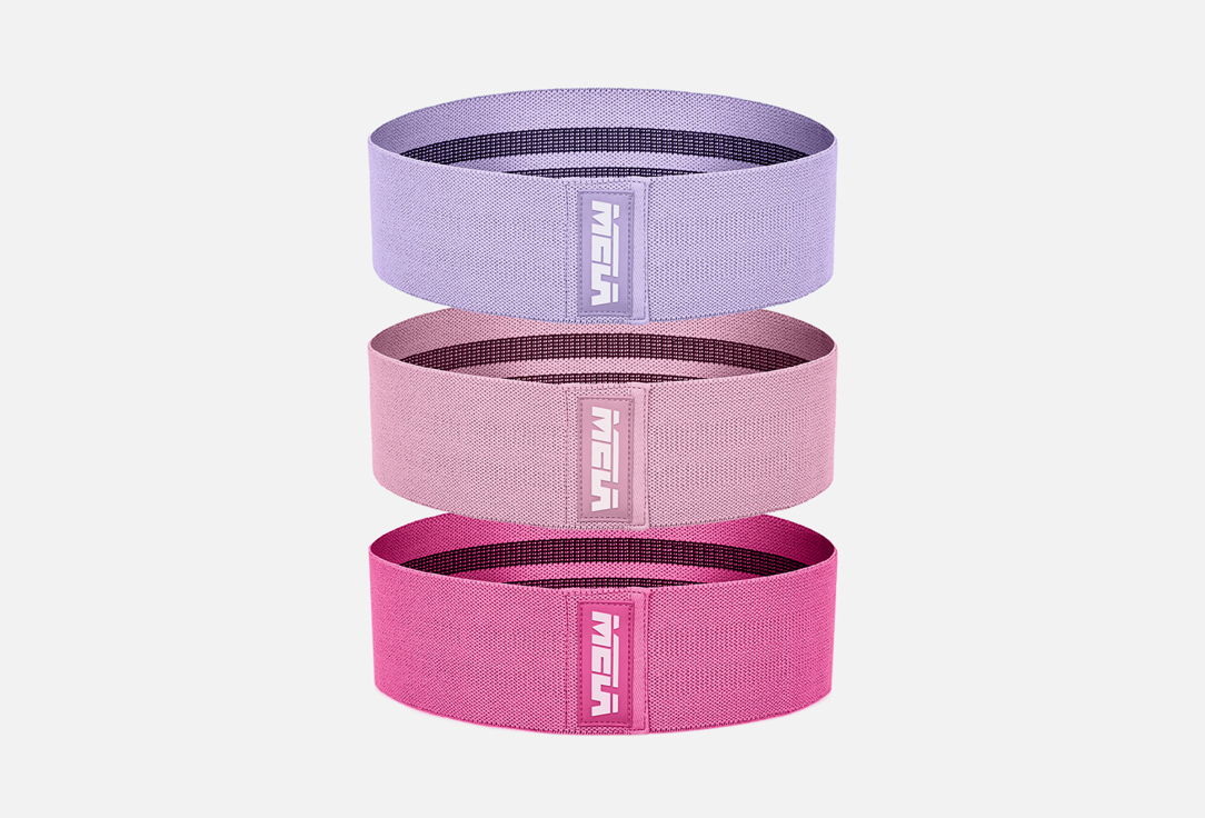 Изображение товара Набор тканевых фитнес-резинок MELA Resistant bands три уровня сопротивления