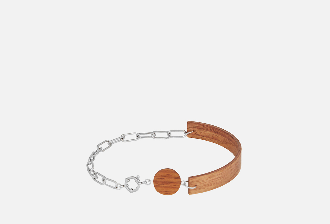 Изображение товара Чокер NATURA MAIN-11 орех - стильный аксессуар из дерева и стали