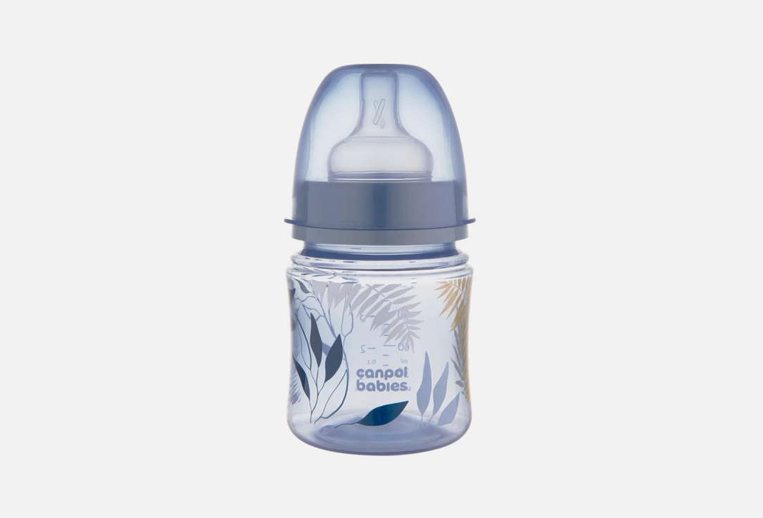 Бутылочка для кормления CANPOL BABIES 0+ голубая 120 мл бутылочка для детей canpol babies бутылочка для кормления sleepy koala со светящимися ручками