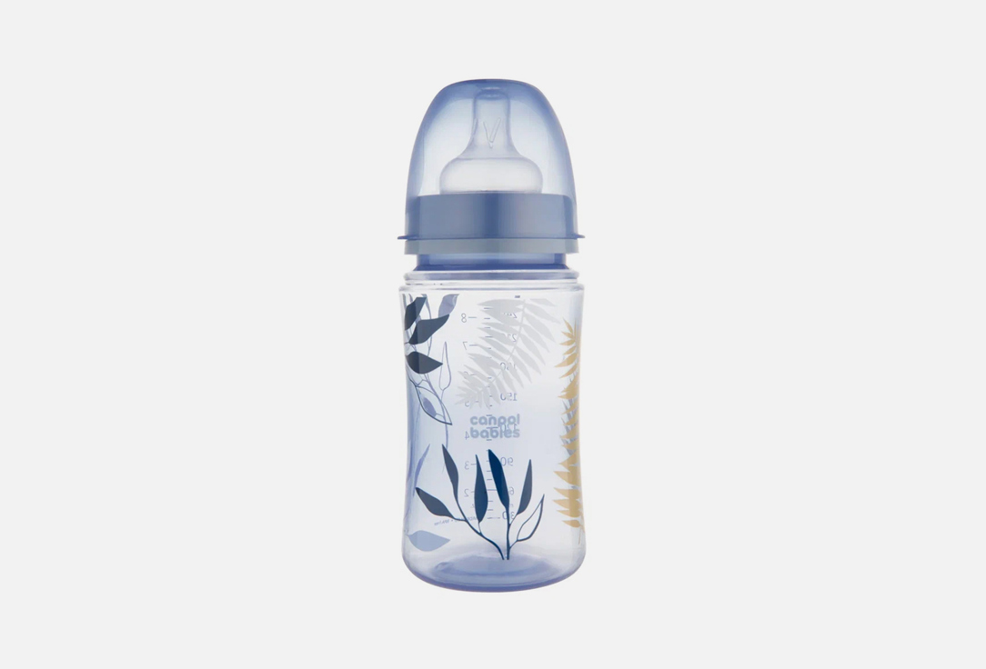 Бутылочка для кормления CANPOL BABIES 3+ месяца голубая 240 мл бутылочка для детей canpol babies бутылочка для кормления sleepy koala со светящимися ручками