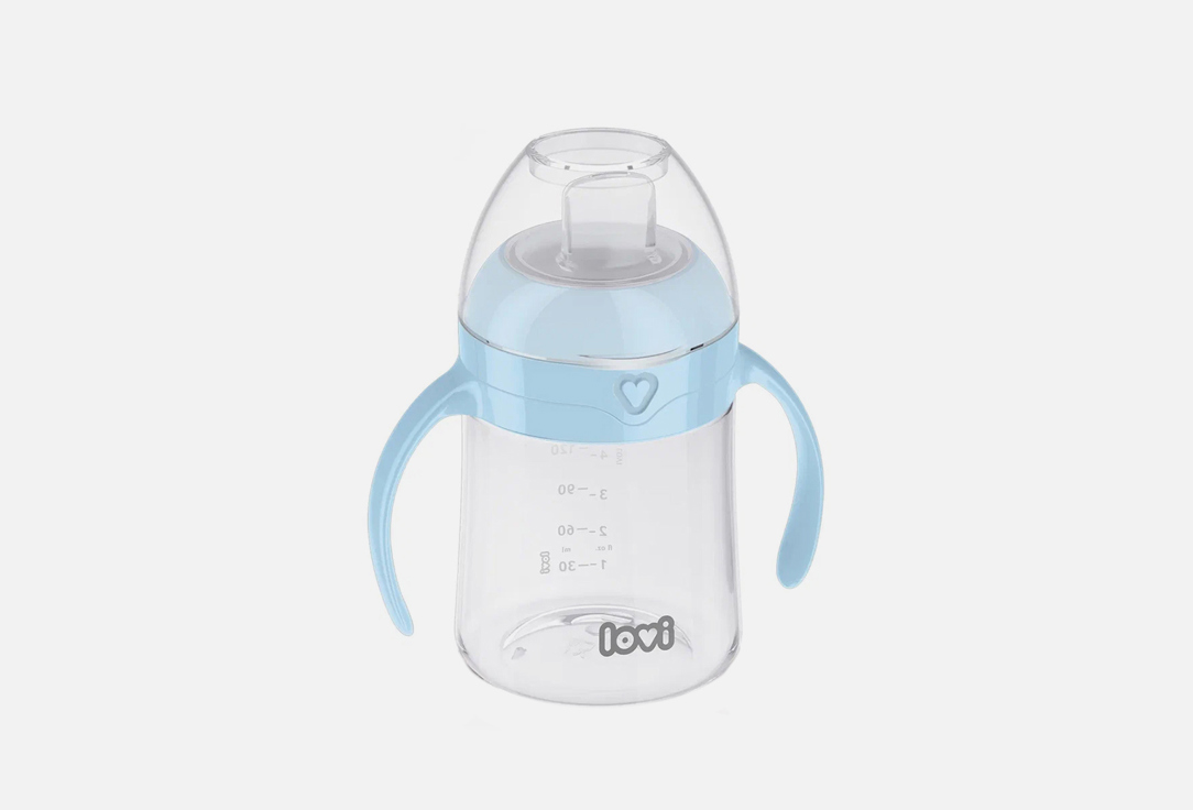 

Поильник с силиконовым носиком LOVI, Голубой 150 мл
