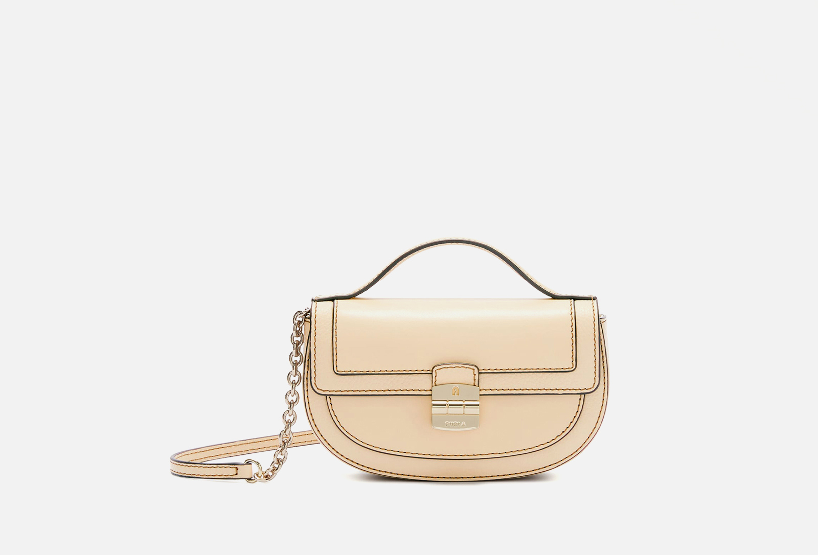 FURLA CLUB 2 MINI CROSSBODY Grano