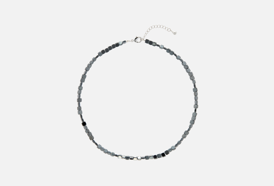 

колье из гематита ФЕТИШ, Hematite necklace grafit color 1 шт