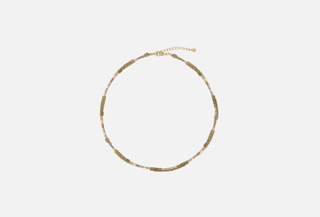 Изображение товара колье из гематита Фетиш hematite necklace gold color