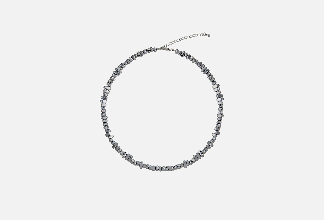 Изображение товара колье из гематита Фетиш hematite necklace silver color