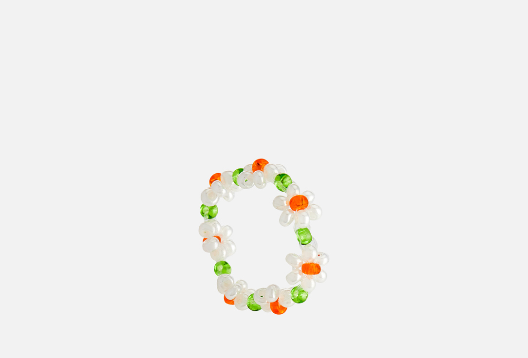 

кольцо из бисера ФЕТИШ, Beaded ring with 7 flowers 1 шт