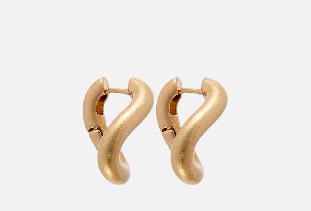 

серьги ФЕТИШ, Earrings made of jewelry alloy gold color 1 шт