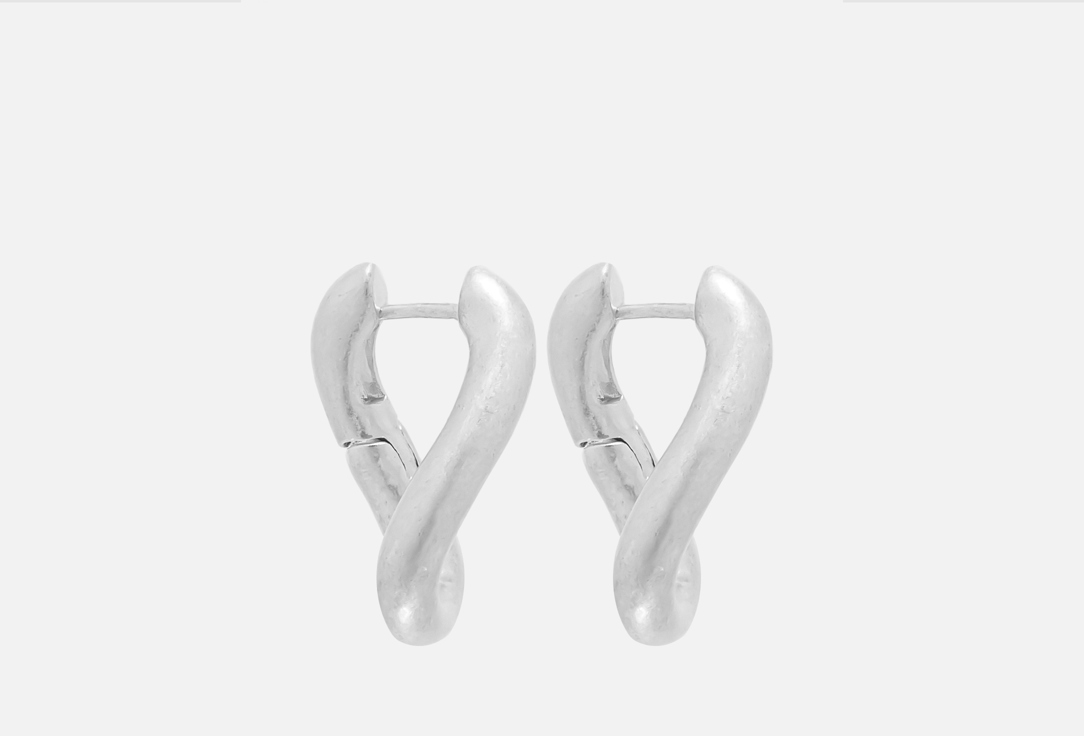 

серьги ФЕТИШ, Earrings made of jewelry alloy silver color 1 шт