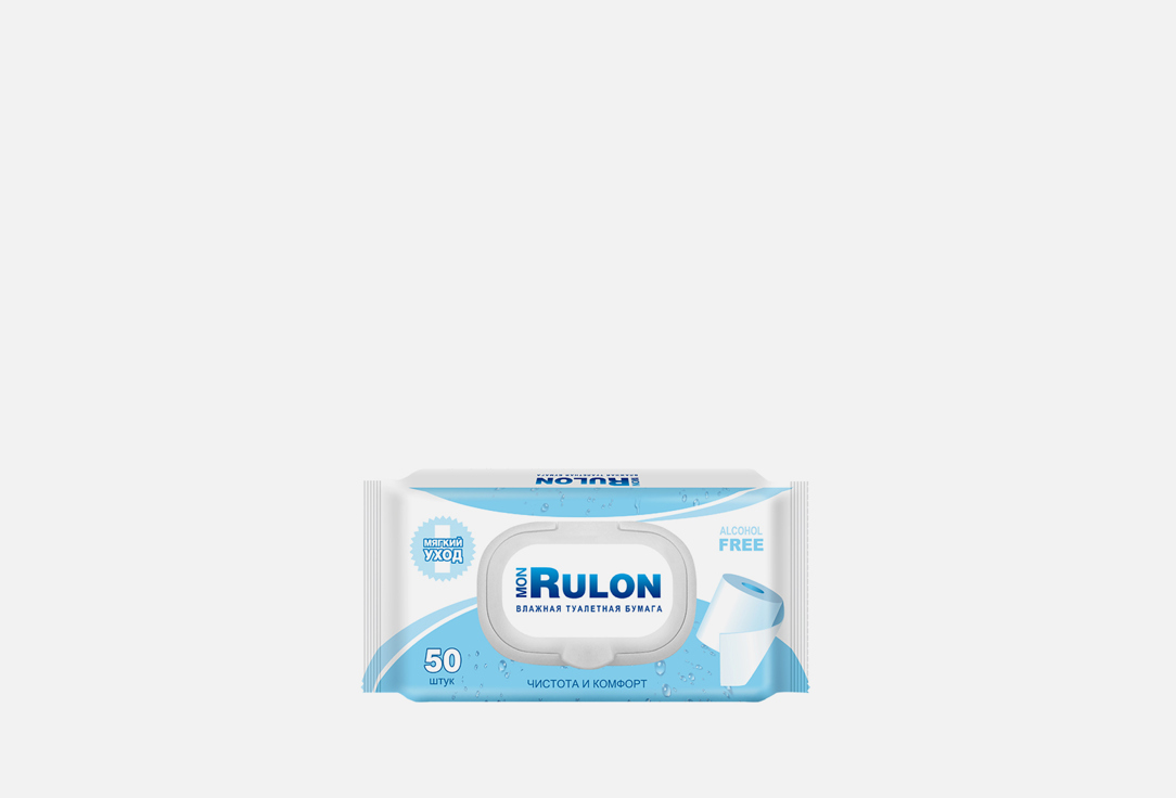 Туалетная бумага MON RULON №50 wet toilet paper 50 шт цена и фото