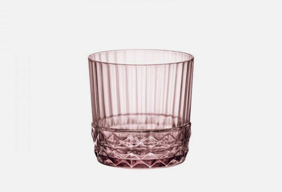 цена Набор стаканов низких BORMIOLI ROCCO America'20s rocks lilac rose 6 шт