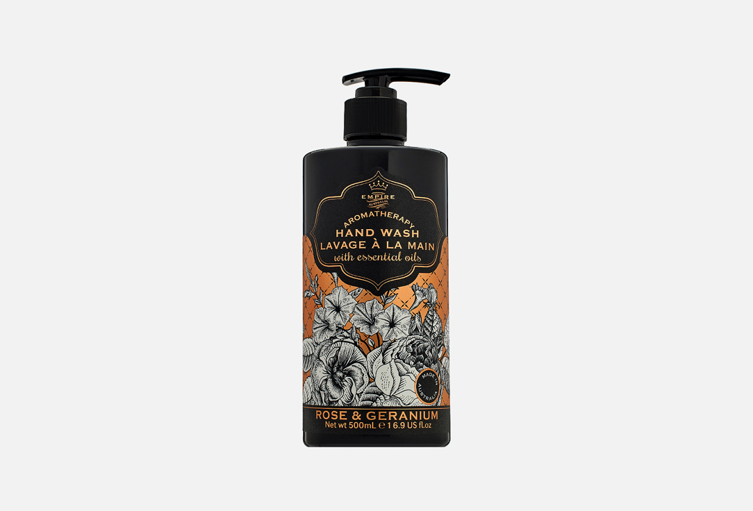 

Жидкое мыло для рук EMPIRE AUSTRALIA, Rose & Geranium 500 мл