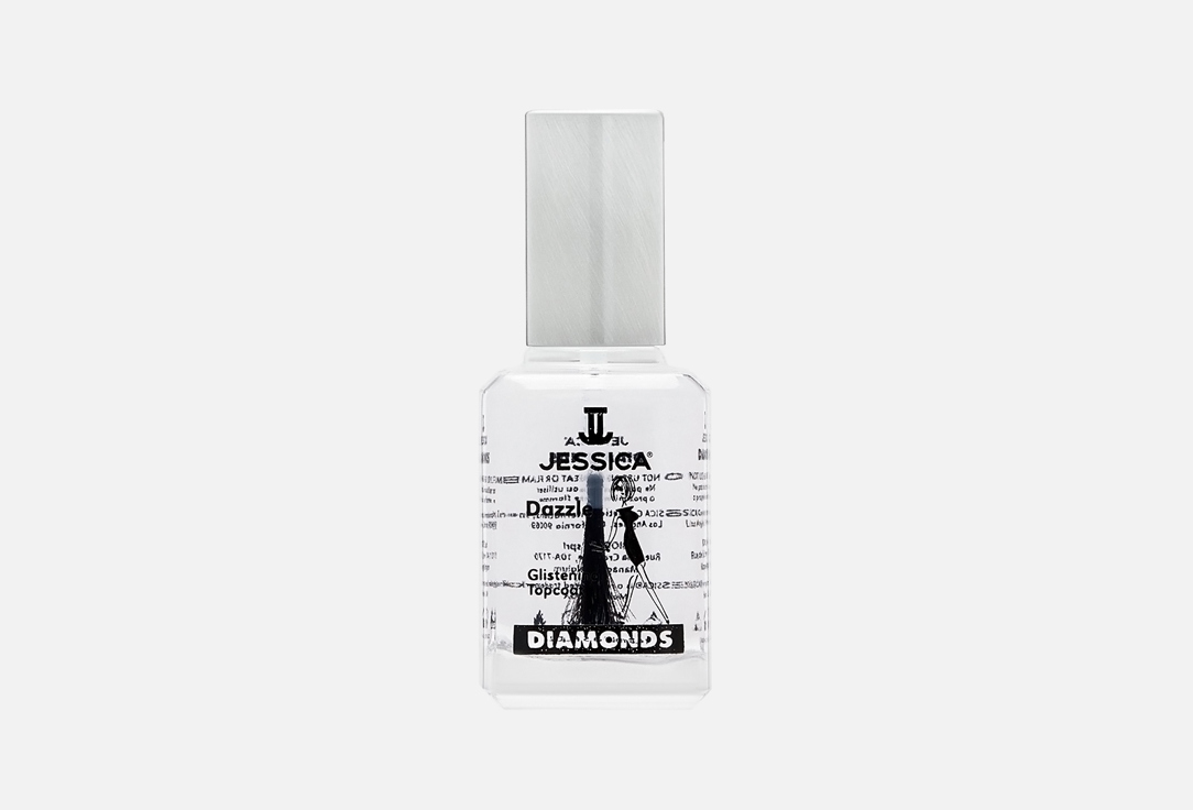 

Закрепитель для ногтей JESSICA, Прозрачный, Diamonds duzzle glistenning topcoat 15 мл