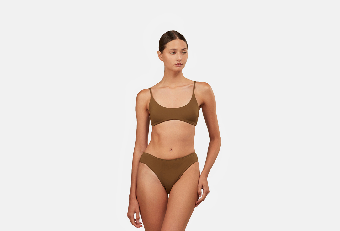 Изображение товара Купальный верх Belle YOU Dune хаки для женщин, бикини, эластичный полиамид спандекс