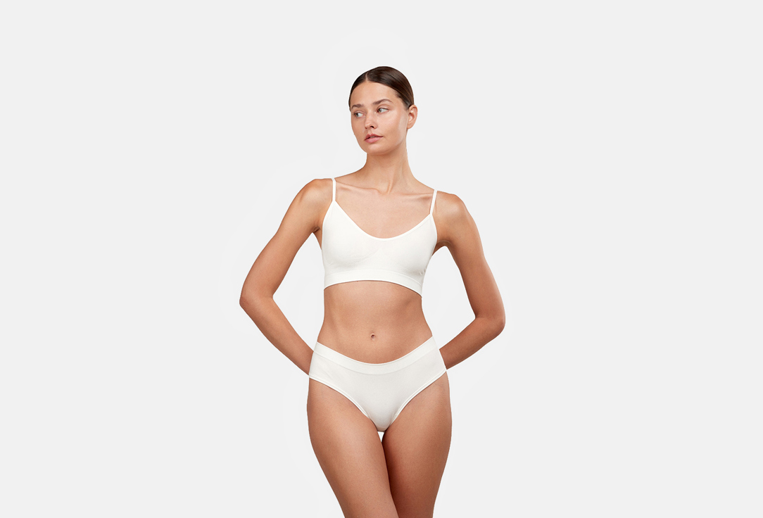 Изображение товара стринги с низкой посадкой Belle YOU Bamboo seamless молочные