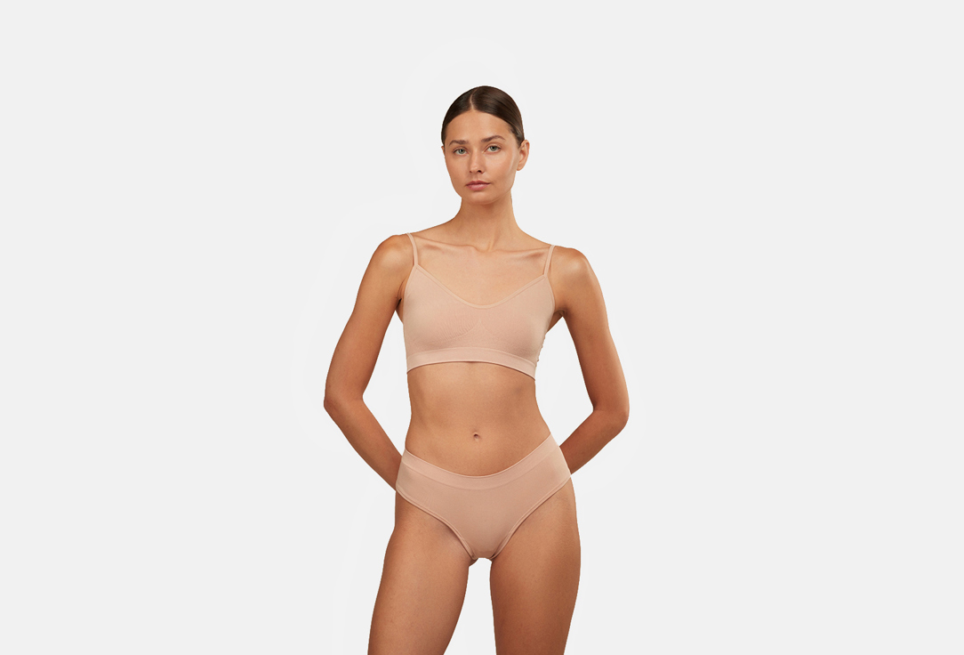 Изображение товара стринги с низкой посадкой Belle YOU Bamboo seamless Пудрово-розовые