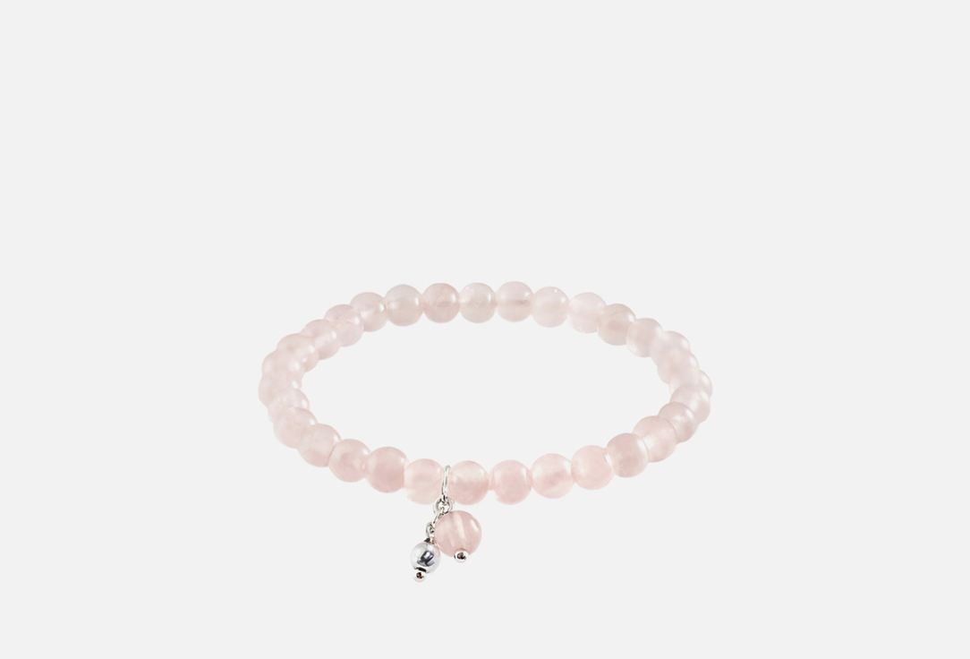 

Браслет ALERIE-ACCESSORIES, Forever Rose из розового кварца с подвеской 1 шт