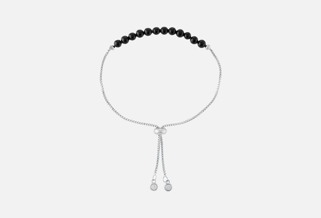 Браслет ALERIE-ACCESSORIES Miniature Black Chain из агата 1 шт