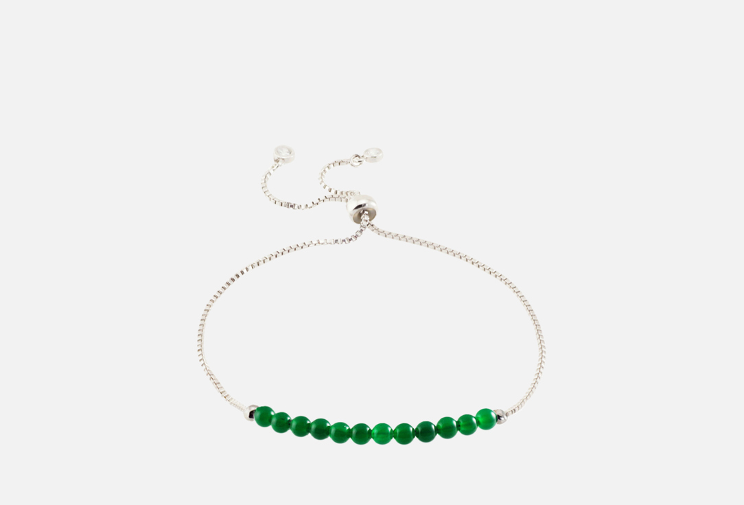 Браслет Alerie-Accessories Miniature Emerald Chain из изумрудного агата 