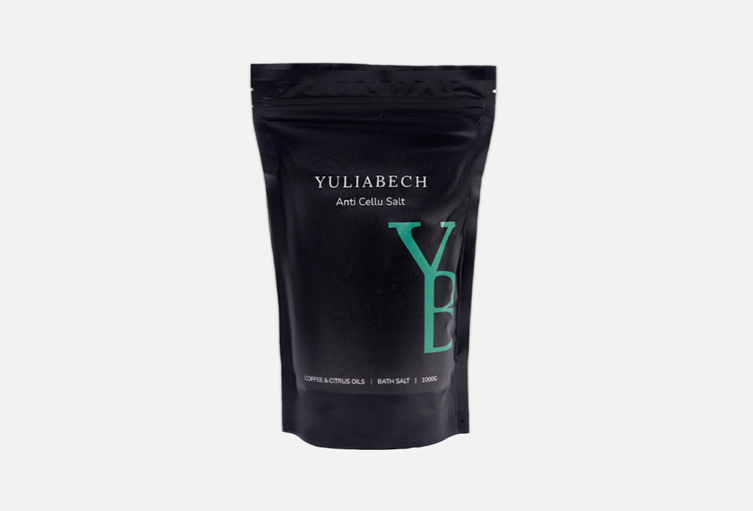 Антицеллюлитный микс соли для ванны YULIABECH Coffee and citrus oils 1000 г
