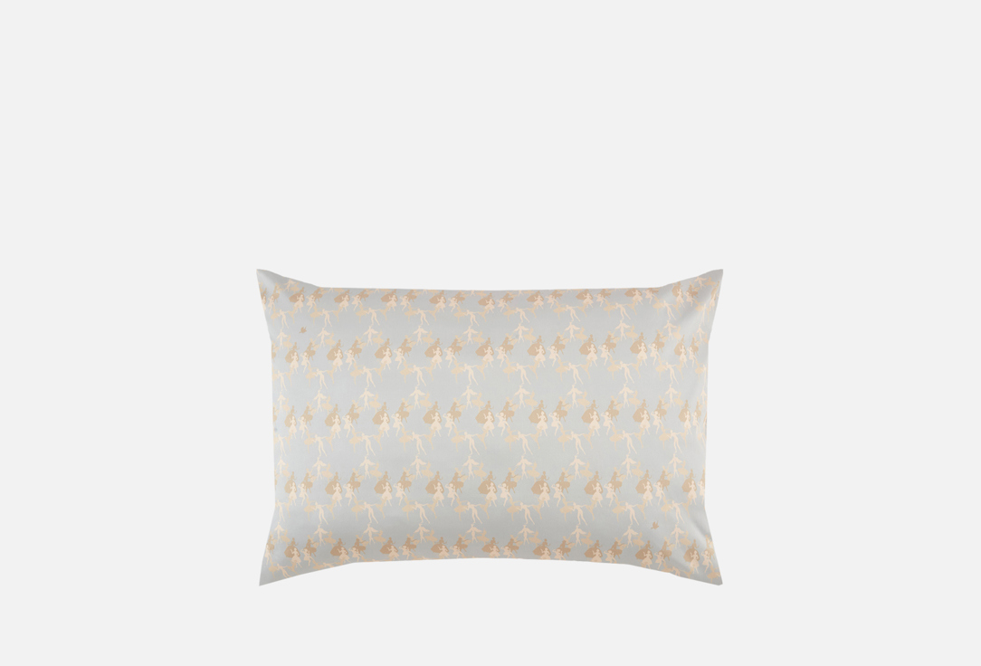 Изображение товара Наволочка Mollen Силуэты серо-бежевая, 50х70