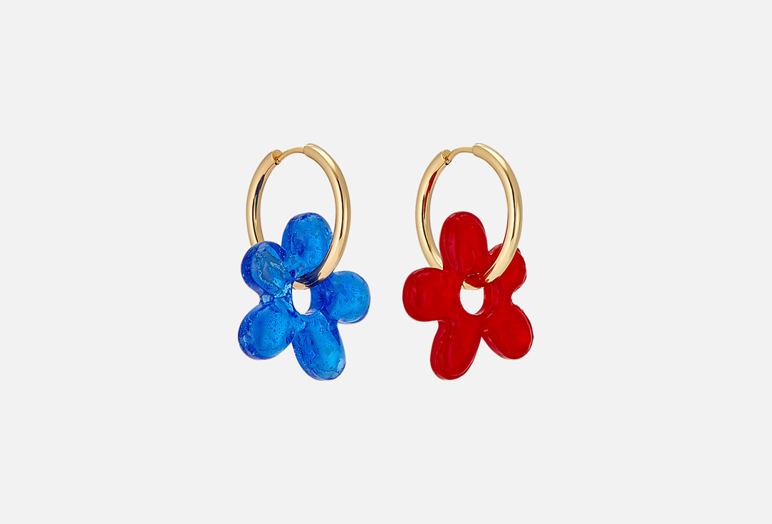 Маргаритки синие и красные 2 шт