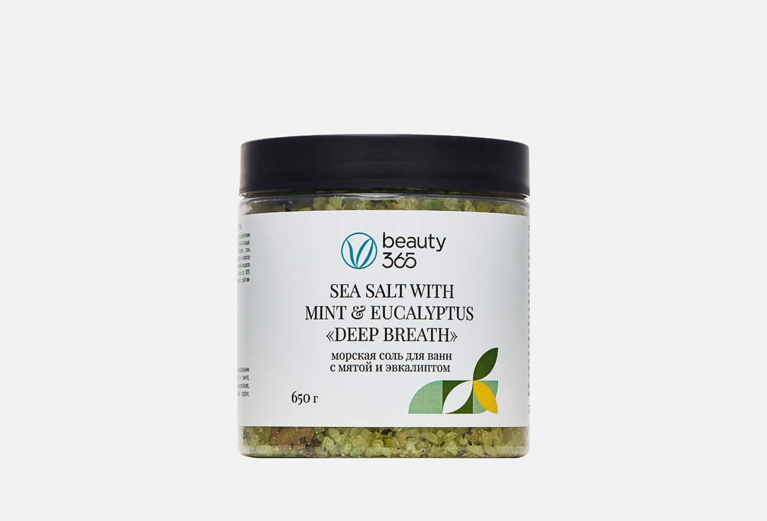 

Морская соль для ванн BEAUTY 365, Flowers Mint and eucalyptus 650 г