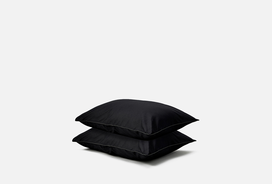 

Комплект наволочек SOFT SILVER, Черный, Икра, черный, 50х70