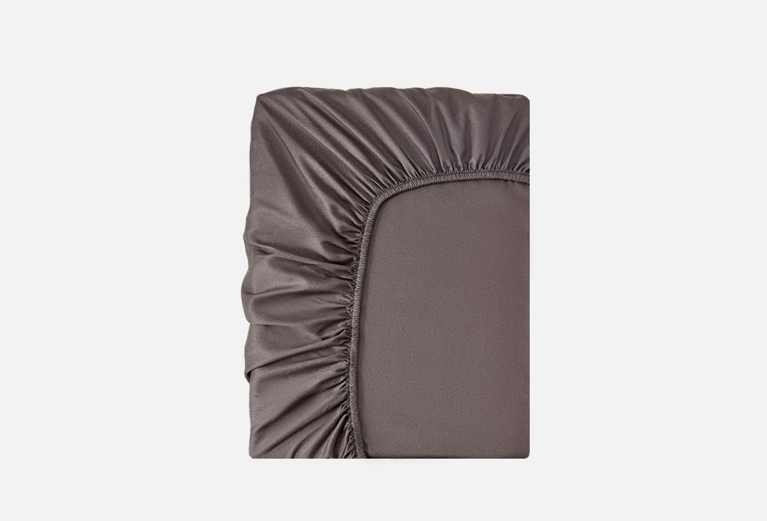 Изображение товара Простыня на резинке Soft Silver Серый космос, полутораспальная