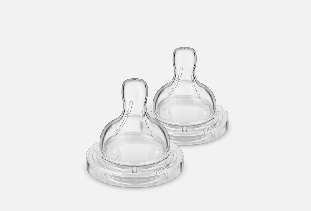 Изображение товара Соска для бутылочки Philips Avent Anti-colic 3m+ 2 шт гипоаллергенный силикон