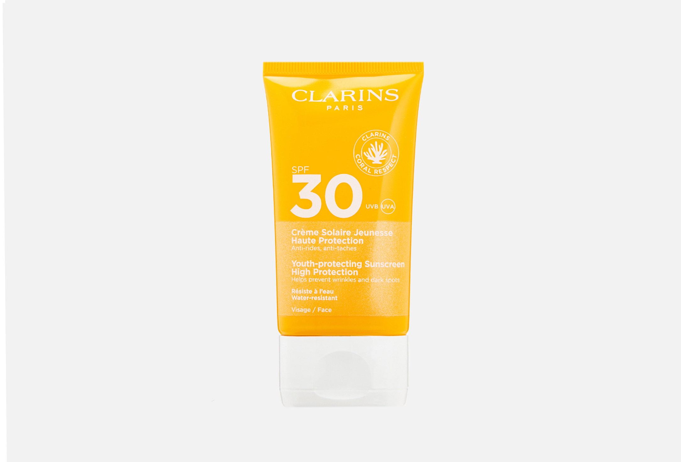 Clarins Солнцезащитный крем для лица SPF 30 Creme Solaire Jeunesse 50 мл — купить, цена в Москве