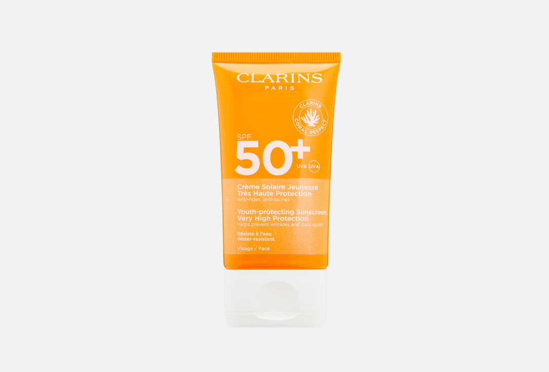 Солнцезащитный крем для лица SPF 50+ CLARINS Creme Solaire Jeunesse 50 мл