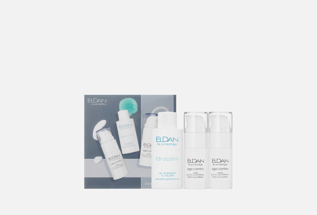 крем для лица eldan cosmetics крем 24 часа клеточная терапия Тревел-набор для ухода за кожей лица ELDAN COSMETICS Age Control Travel Kit 3 шт