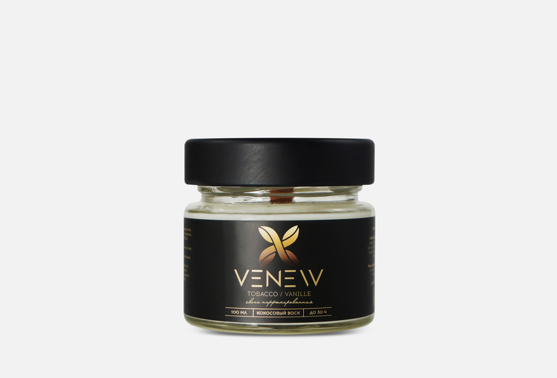 цена Свеча ароматическая VENEW Tobacco vanille 100 мл