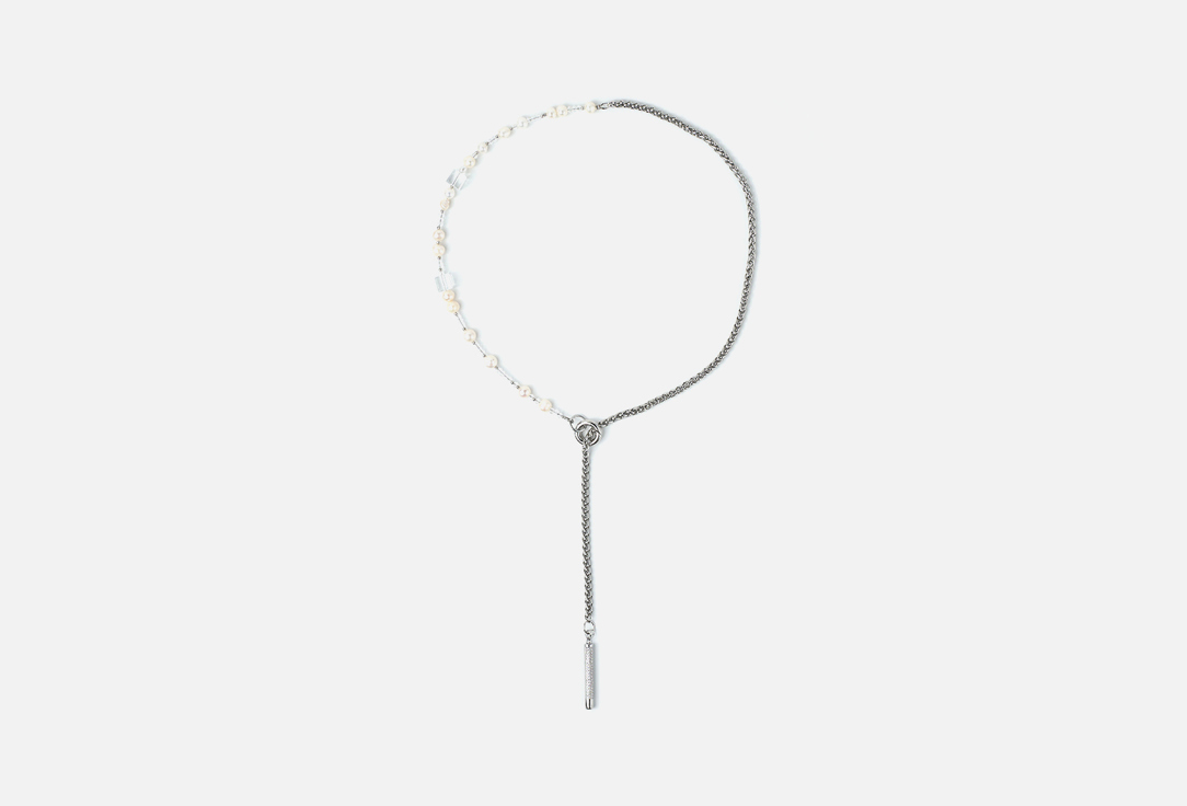 Изображение товара Колье галстук 19.stone Necklace tie made of pearls and chains is original