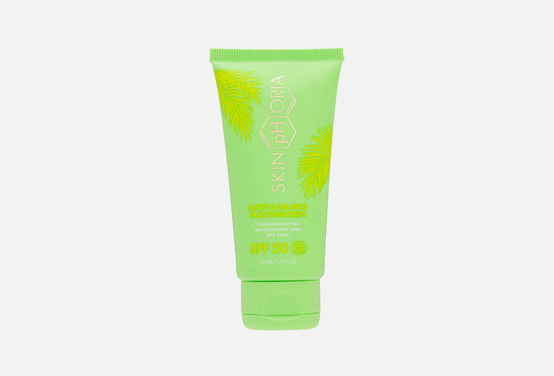 Крем для лица матирующий SPF50 SKINPHORIA Matte & Balance Face Sunscreen 50 мл цена и фото