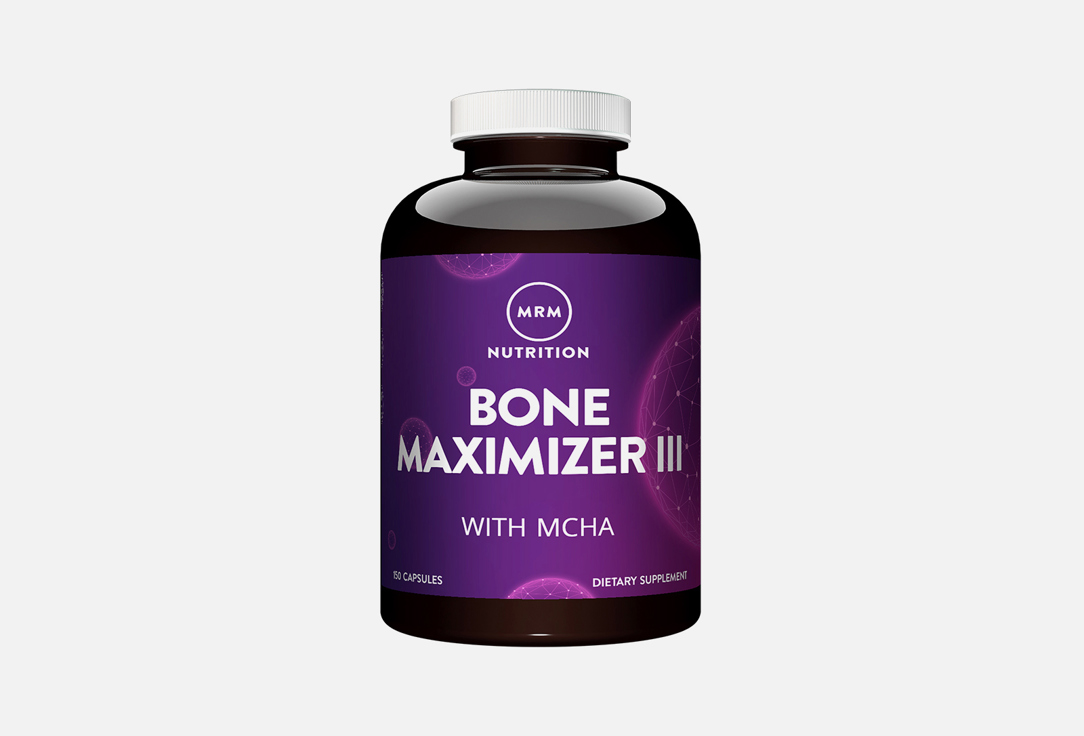 БАД для поддержки опорно-двигательного аппарата MRM NUTRITION INC Bone maximizer III витамин С 72 мг, витамин D3 1200 МЕ, кальций 1000 мг в капсулах 150 шт