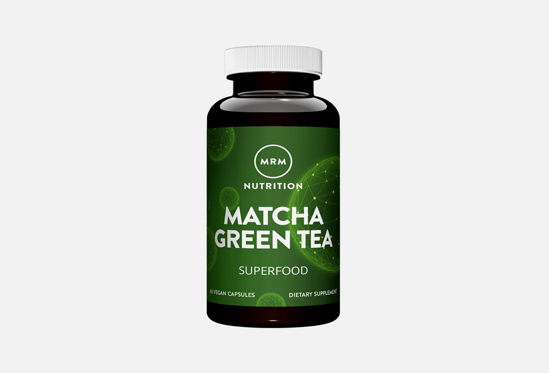 БАД для поддержки сердечно-сосудистой системы MRM Nutrition INC Порошок из листьев зеленого чая матча 500 мг в капсулах 