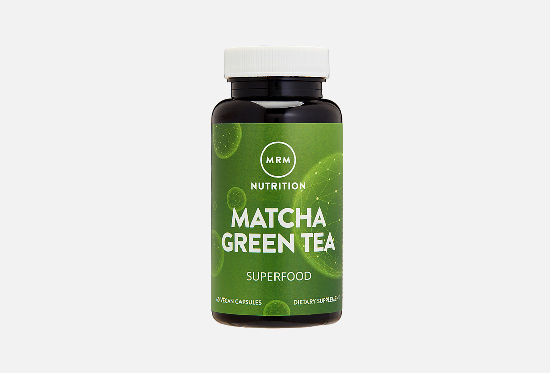цена БАД для поддержки сердечно-сосудистой системы MRM NUTRITION INC Листья зеленого чая матча 500 мг, кофеин 10 мг в капсулах 100 шт