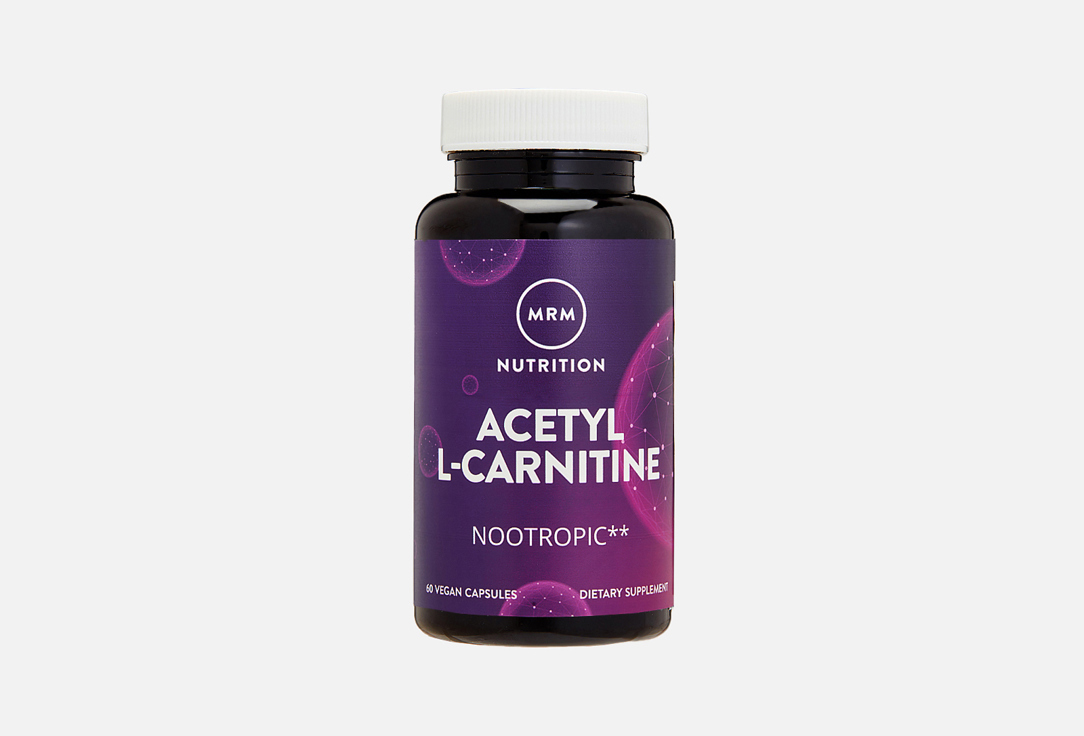 цена БАД для улучшения памяти и внимания MRM NUTRITION INC Ацетил L-карнитин 500 мг в капсулах 60 шт