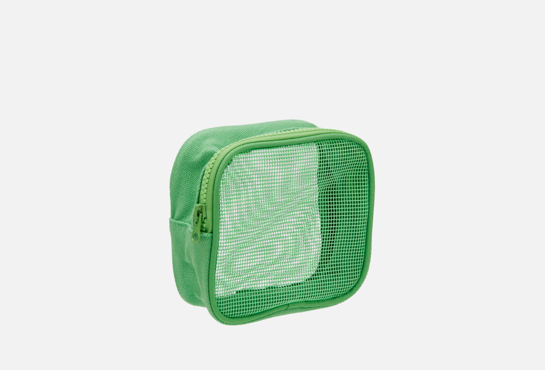 Изображение товара Органайзер косметичка из нейлона light green 13.5x13.5x7 см прозрачный
