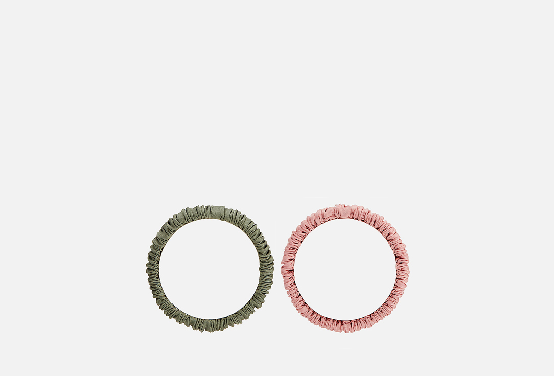 Изображение товара Набор резинок для волос Wear Accessories Персиковая и оливковая