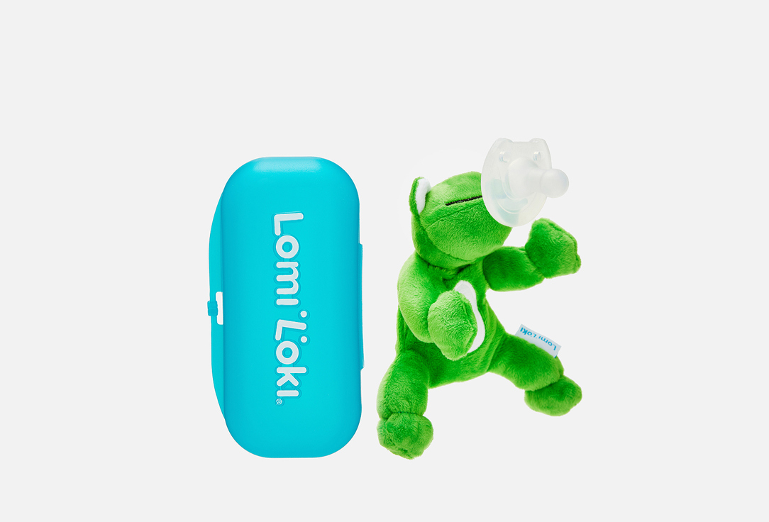 

Пустышка с развивающей игрушкой LOMI LOKI, Лягушонок Рикардо 1 шт