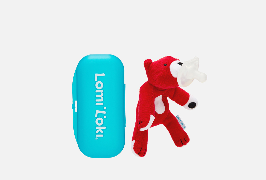 

Пустышка с развивающей игрушкой LOMI LOKI, Медвежонок Тэо 1 шт